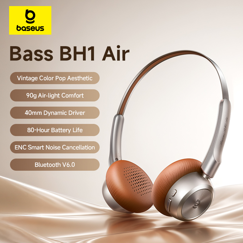 Anc Wireless Over Ear Headphones - Cuffie Wireless Baseus BH1 Air Bluetooth