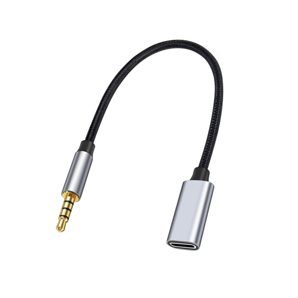 Type C Wired Earphones With Mic - Adattatore audio Aux da 3,5 mm