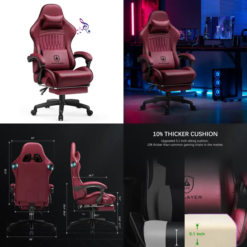 Sedia da gaming GTPLAYER con a - Speakers recensione e prezzo