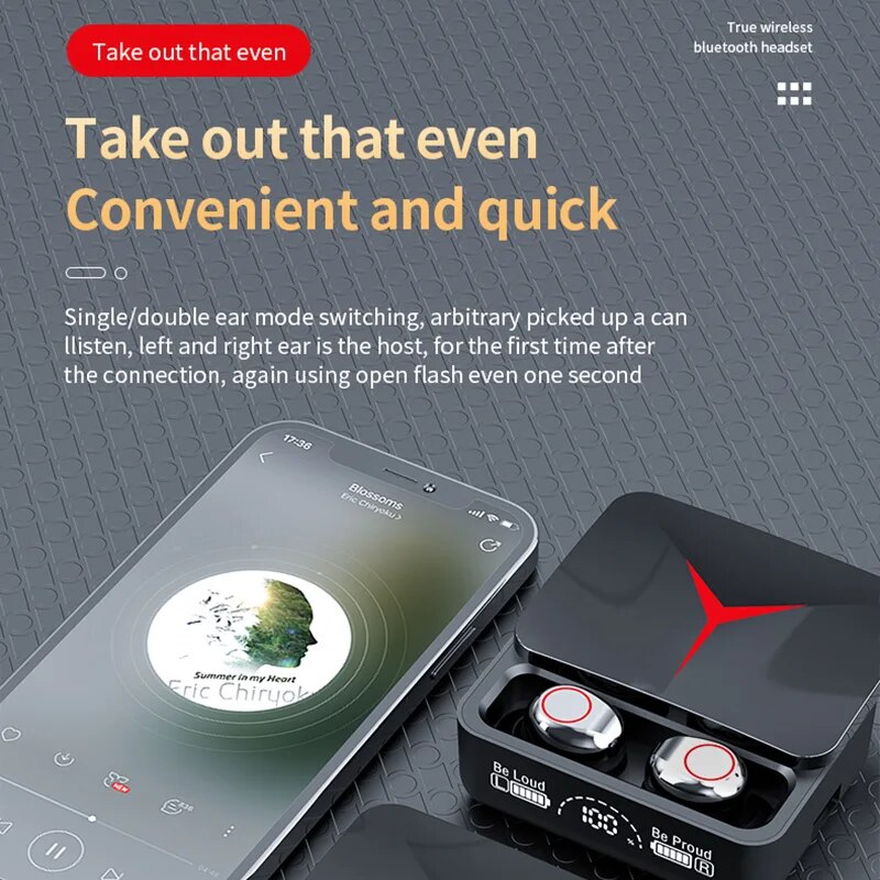 Auricolari Bluetooth 5.3 M90 T - Tws Earbuds Bluetooth 5.3 recensione e prezzo